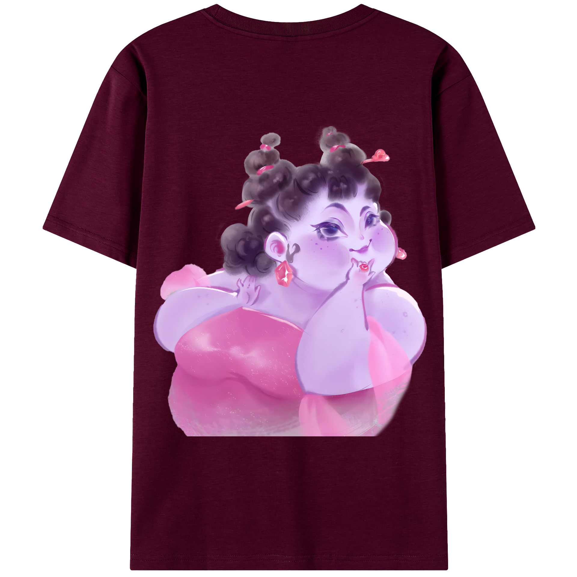 （画像用） Ne Zha 2 ナタ 魔童の大暴れ レディース半袖Tシャツ(バックプリント)